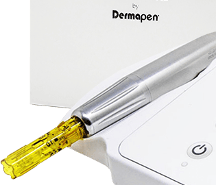 Handstück des Dermapen mit aufgesetztem Nadelmodul