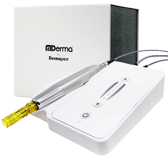 Dermapen-Basisstation mit Handstück und Nadelmodul